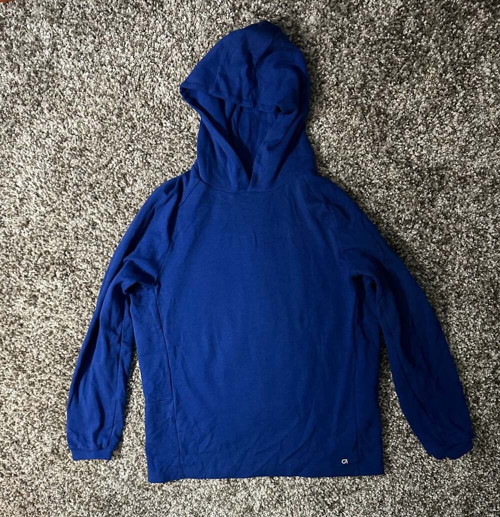 GapFit Hoodie Size L Blue Athletic Pullover